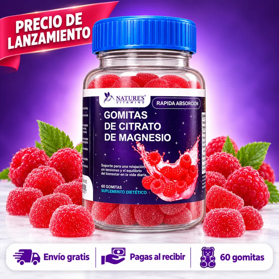 Gomitas de citrato de magnesio · envío gratis · pagas al recibir